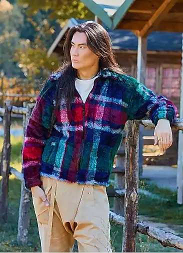 Rahat Kesim Uzun Kollu Yeşil Erkek Polar 7103