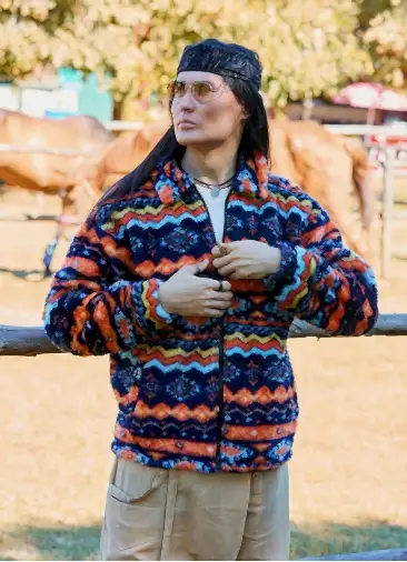 Rahat Kesim Uzun Kollu Lacivert Erkek  Polar 7100