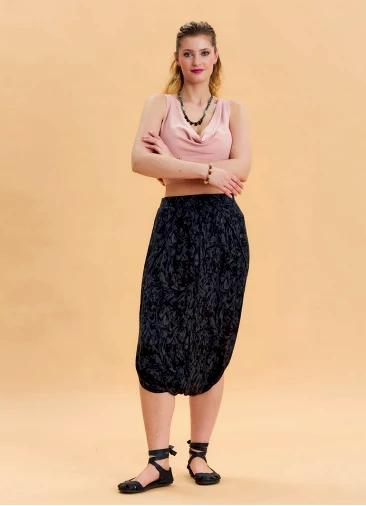 Beli Lastikli Ağı Düşük Antrasit Bohem Şalvar 6861