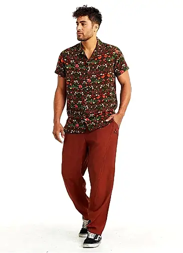 Beli Lastikli Cepli Kahve Erkek Pantolon 5309