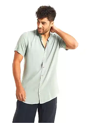 Rahat Kesim Hakim Yaka Yeşil Erkek Gömlek 5311