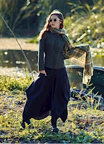 Bohem Beli Bağcıklı Cep Detaylı Şalvar Uzun Etek 62